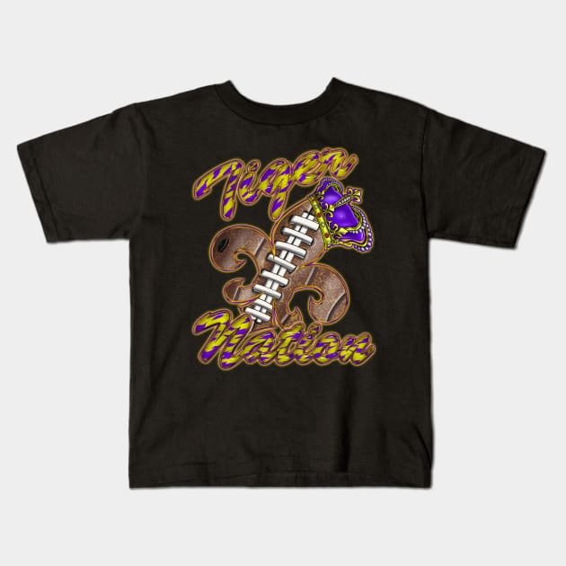 Tiger Nation Version 2 Kids T-Shirt by Destro